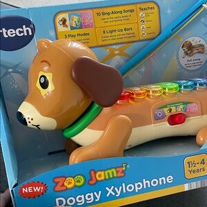NWT Zoo Jamz Doggy Xylophone Piano Musical Toy VTech